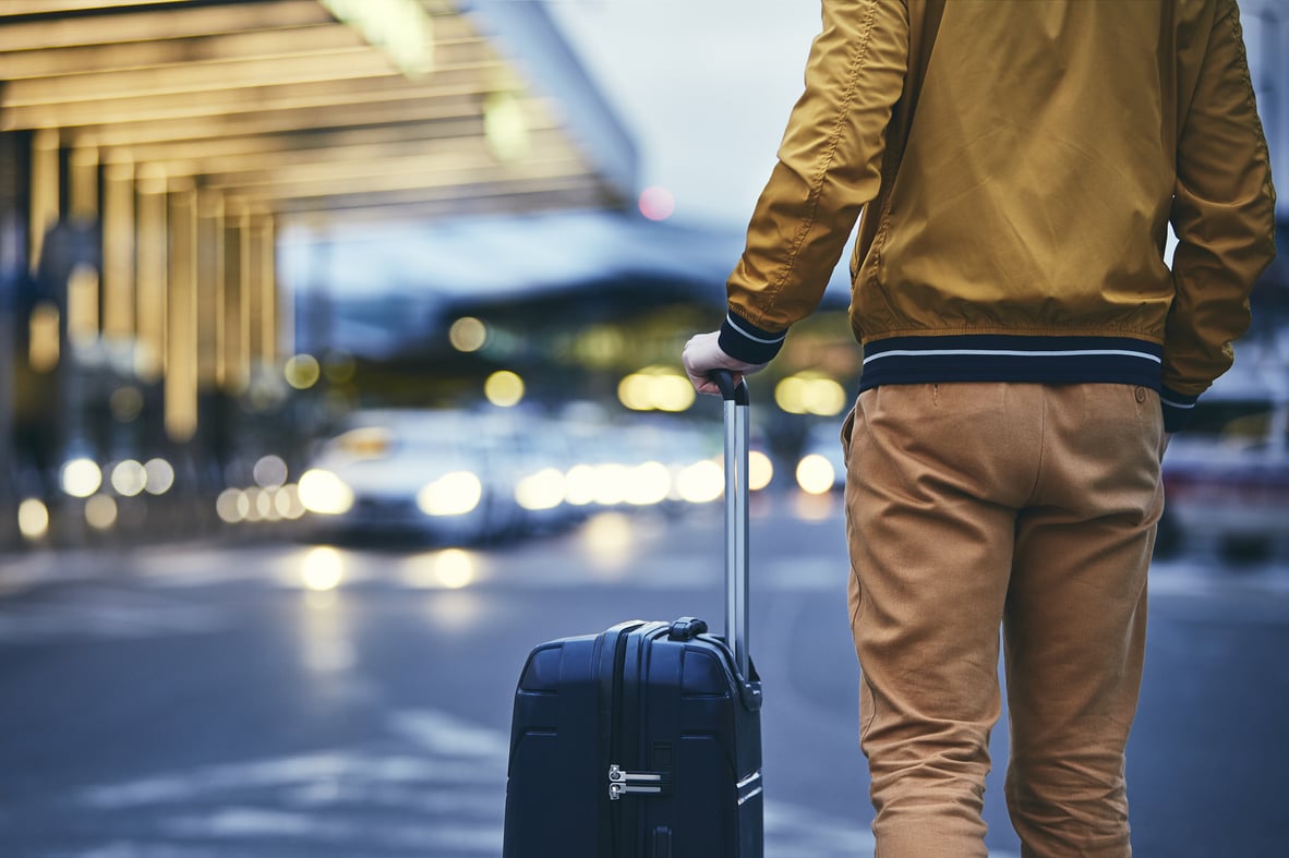 Traveller with luggage